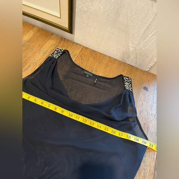 TRICOTTO Black Beaded Asymmetrical Tunic (M) - Picture 8 of 9